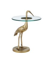 Currey 4000-0194 - Crane Brass Accent Table