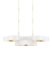 Currey 9000-0854 - Grand Lotus Oval White Chandelier