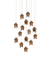 Currey 9000-1022 - Iota 15-Light Round Multi-Drop Pendant