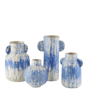 Currey 1200-0738 - Paros Blue Vase Set of 4