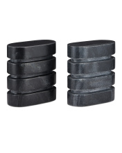 Currey 1200-0945 - Bheslana Marble Black Object Set of 2