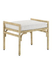 Currey 7000-1162 - Olisa Natural Ottoman, Rowann Pearl