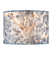 Currey 0900-6011 - Woodland Blue Drum Lamp Shade