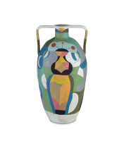 Currey 1200-0617 - Amphora Large Multi-Colored Vase