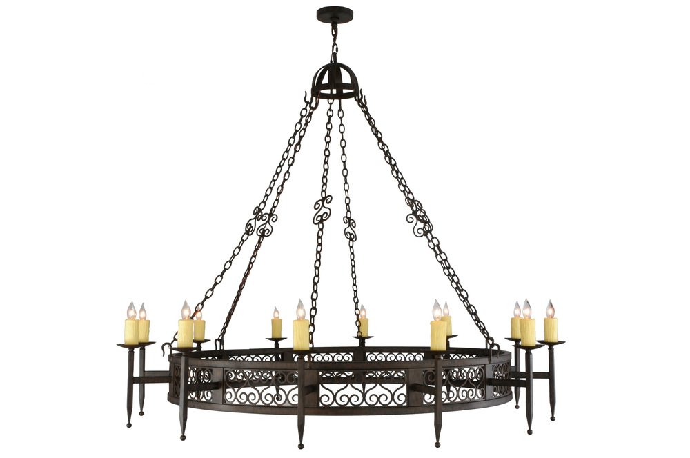 72"W Toscano 12 LT Chandelier