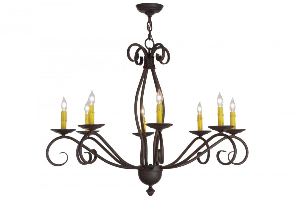 36"W Sienna 8 LT Chandelier
