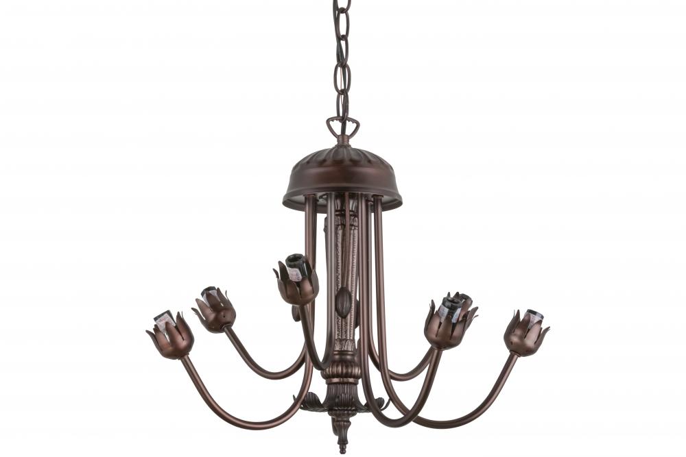 17" Wide Pond Lily 7 Light Chandelier Hardware