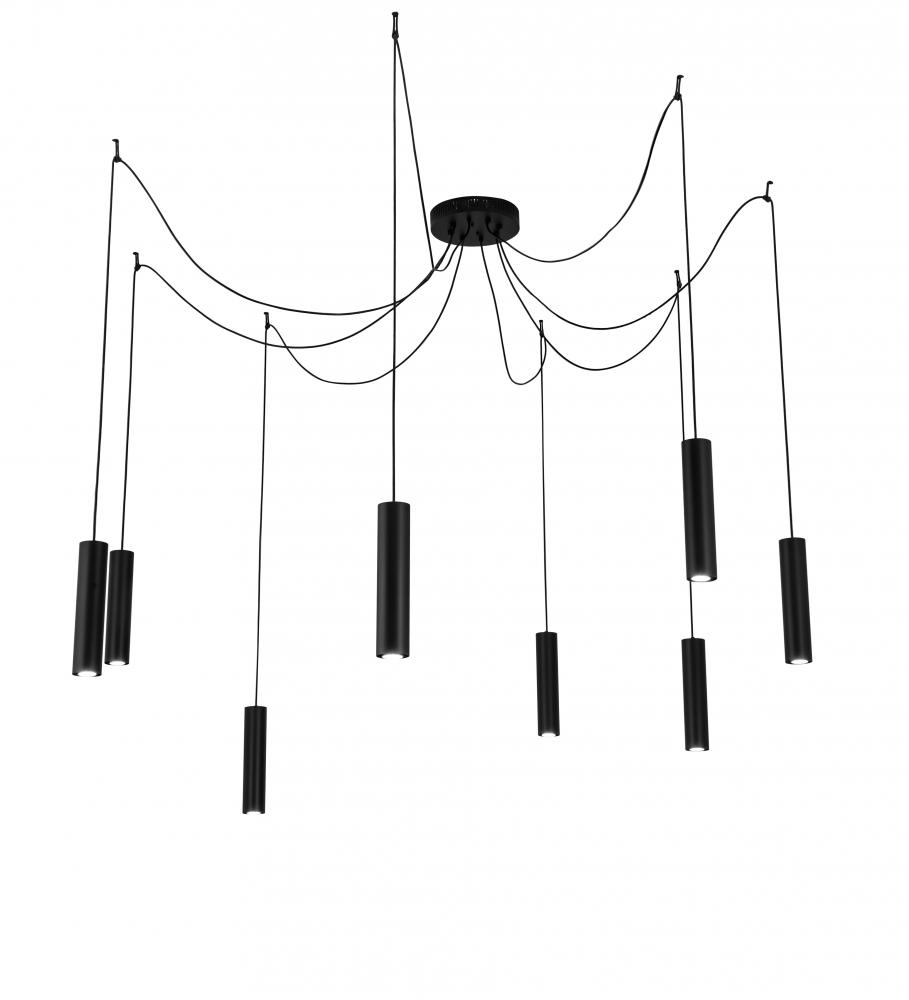 120" Wide Castiliolite 8 Light Cascading Pendant