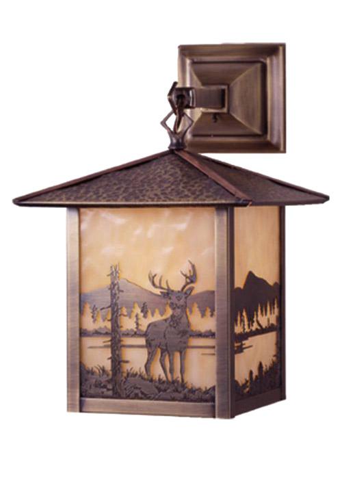 9" Wide Seneca Deer Creek Hanging Wall Sconce
