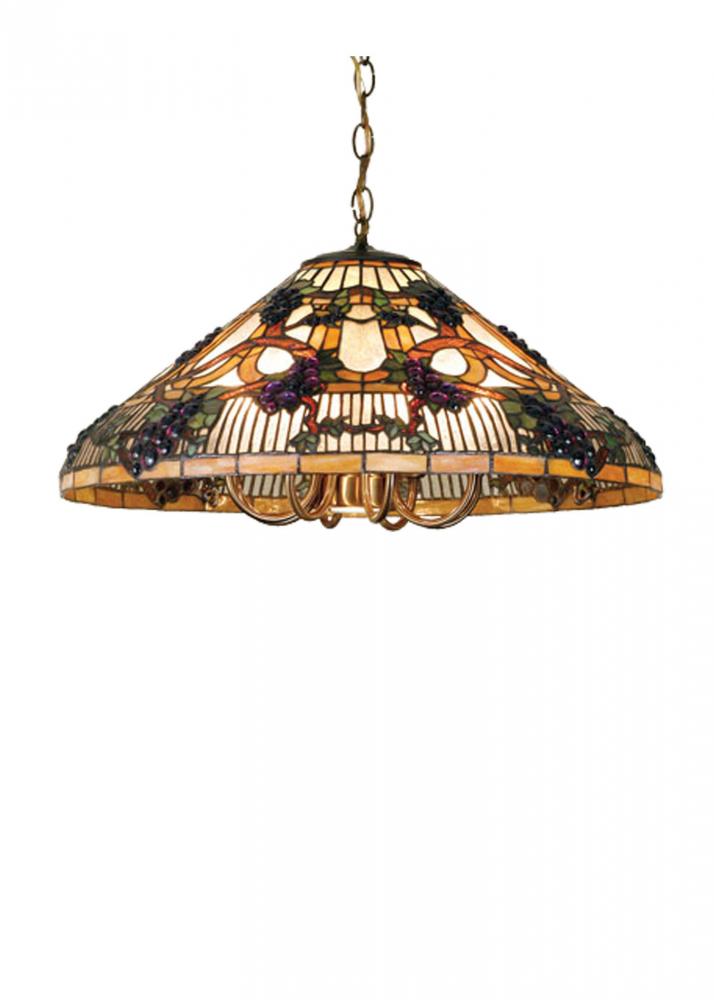 24" Wide Jeweled Grape Pendant