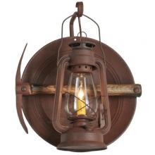 Meyda White 114829 - 16" Wide Miners Lantern Wall Sconce