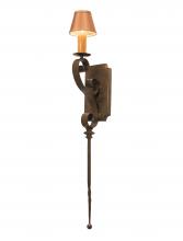 Meyda White 115703 - 6" Wide Cipriana 1 Light Wall Sconce