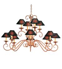 Meyda White 120345 - 48" Wide Quinton 12 Light Chandelier