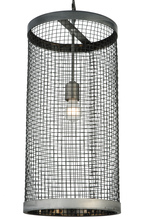 Meyda White 136216 - 12"W Cilindro Cage Pendant