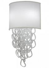 Meyda White 149815 - 15"W Lucy LED Wall Sconce