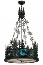 Meyda White 150053 - 22"W Alpine Inverted Pendant