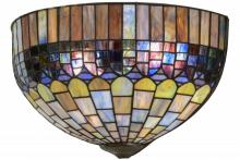 Meyda White 157565 - 16" Wide Tiffany Candice Wall Sconce