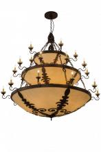 Meyda White 179846 - 72"W Castellum 3 Tier Chandelier