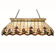 Meyda White 19136 - 40"L Roseborder Oblong Pendant