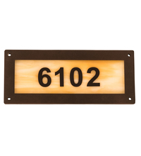 Meyda White 195165 - 9.5" Wide Personalized Street Address Sign