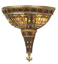 Meyda White 19819 - 18"W Fleur-de-lis Wall Sconce.604