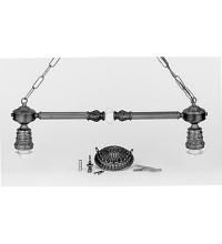 Meyda White 22642 - 23" VICTORIAN W/ONYX 2 LIGHT BAR/2.25"