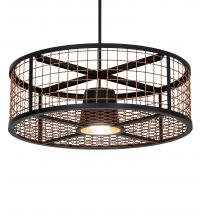 Meyda White 230966 - 30" Wide Paloma Golpe Pendant