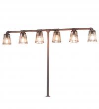 Meyda White 236019 - 48" High X 65" Wide PipeDream 6 Light Table Lamp