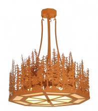 Meyda White 23734 - 30"W Pine Lake Inverted Pendant