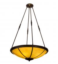 Meyda White 247453 - 32" Wide Commerce Semi-Flushmount