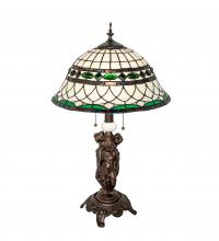 Meyda White 253641 - 28" High Tiffany Roman Table Lamp