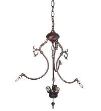 Meyda White 30444 - Mahogany Bronze 3 LT Inverted Pendant Hardware