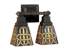 Meyda White 48184 - 12&#34;W KNOTWORK MISSION 2 LT WALL SCONCE.609