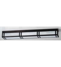 Meyda White 81598 - 48"L Hyde Park Double Bar Mission Flushmount